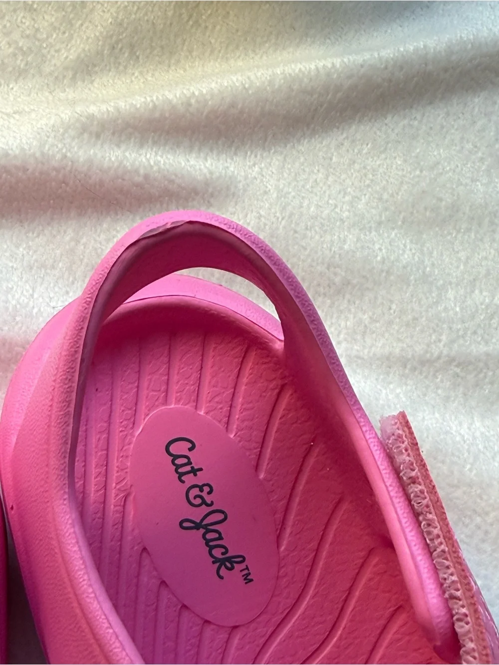 Cat & Jack Bright Pink Kids Slip-On Clog Sandals